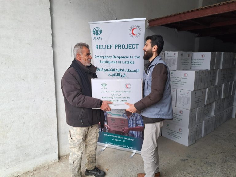 Hygiene kit distribution in Lattakia